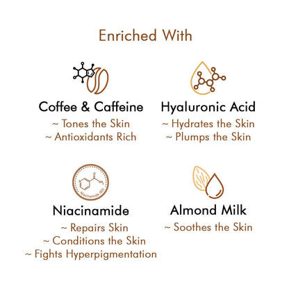mCaffeine Naked & Raw Latte Coffee Sleeping Mask With Hydraulic Acid