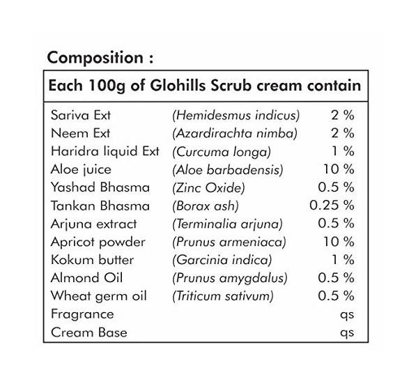Herbal Hills Glohills Scrub Cream