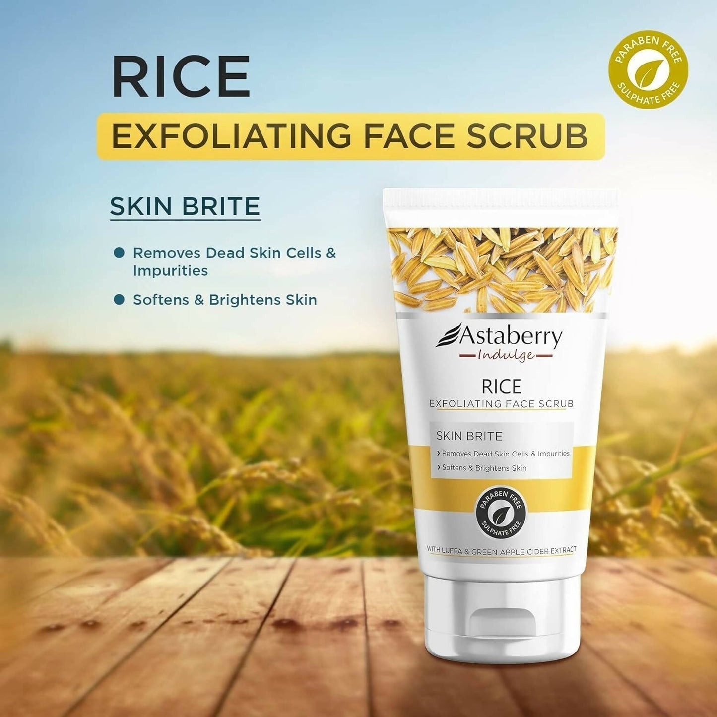 Astaberry Indulge Rice Exfoliating Face Scrub