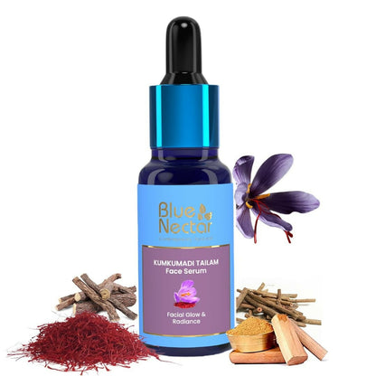 Blue Nectar Kumkumadi Tailam Skin Brightening Face Oil for Glowing Skin, Dull & Damage Skin Repair -  buy in usa 