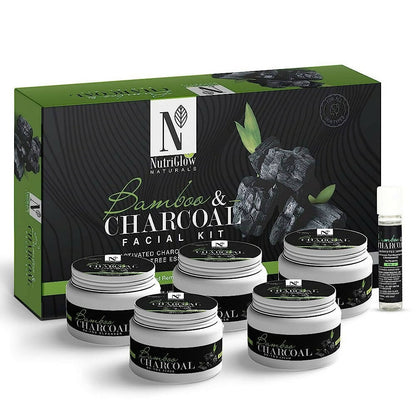 NutriGlow Natural????s Bamboo Charcoal Facial Kit - BUDNEN