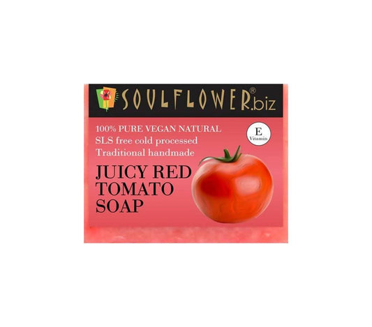 Soulflower Juicy Red Tomato Handmade Soap - BUDEN