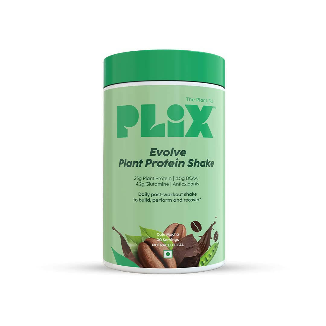 PLIX The Plant Fix Evolve Plant Protein Shake Powder - Cafe Mocha - BUDEN