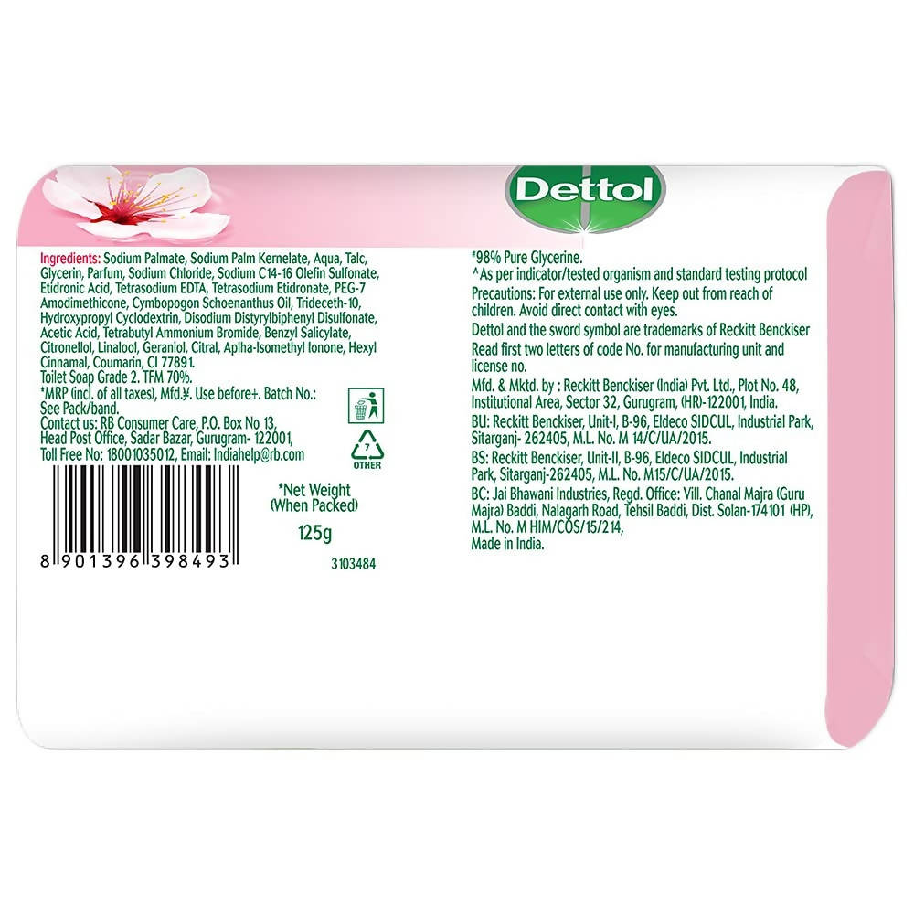 Dettol Skincare Moisturizing Bathing Soap Bar With Glycerine