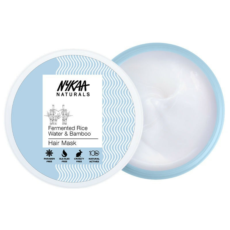 Nykaa Naturals Anti-Frizz Sulphate-Free Hair Mask With Fermented Rice Water & Bamboo