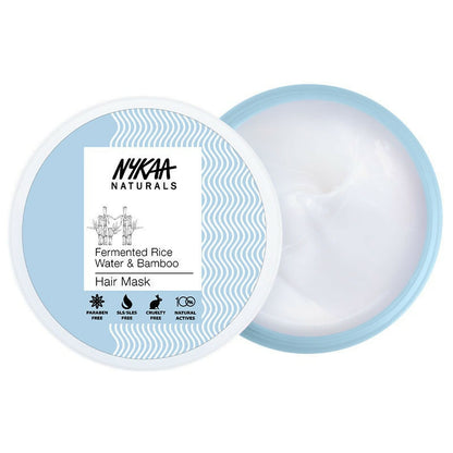 Nykaa Naturals Anti-Frizz Sulphate-Free Hair Mask With Fermented Rice Water & Bamboo