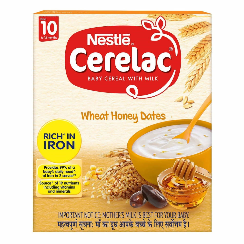 Nestle Cerelac Baby Cereal with Milk - Wheat Honey Dates -  USA, Australia, Canada 