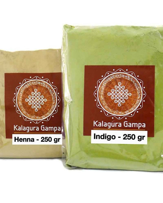 Kalagura Gampa Henna Leaves Powder And Indigo Leaves Powder??Combo