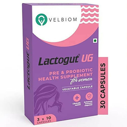 Velbiom Lactogut UG Probiotics Capsules For Women's