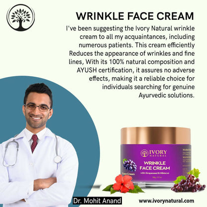 Ivory Natural Wrinkle Face Cream For More Radiant And Youthful Look