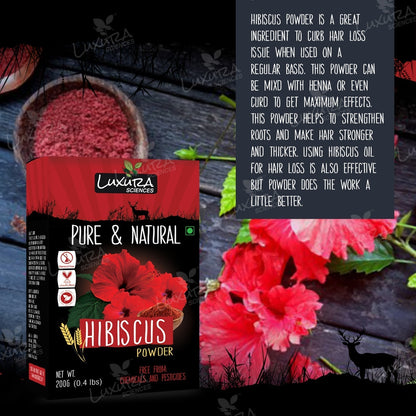 Luxura Sciences Hibiscus Powder For Hair Improvement