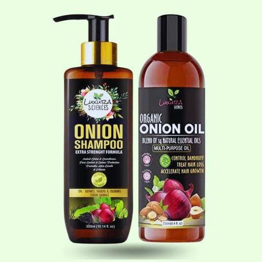 Luxura Sciences Onion Hair Oil for hair growth & Onion Shampoo -  buy in usa canada australia