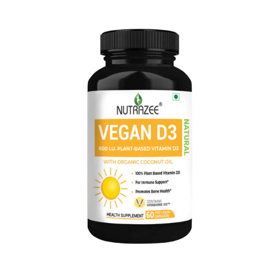 Nutrazee Vegan Vitamin D3 Plant Based Supplement Capsules - BUDEN
