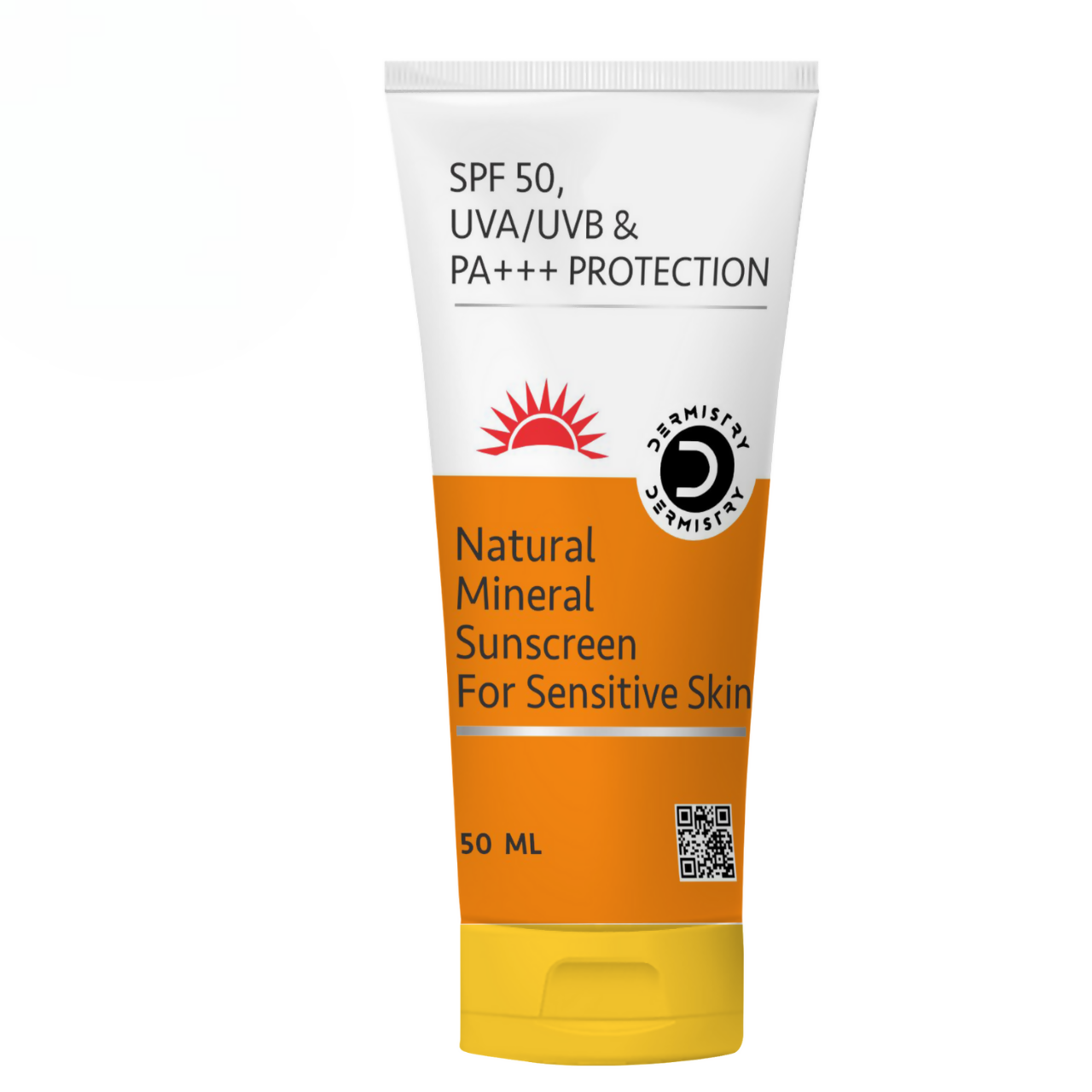 Dermistry Natural Mineral Sunscreen for Sensitive Skin & Children SPF 50 UVA UVB PA+++ Protection - usa canada australia