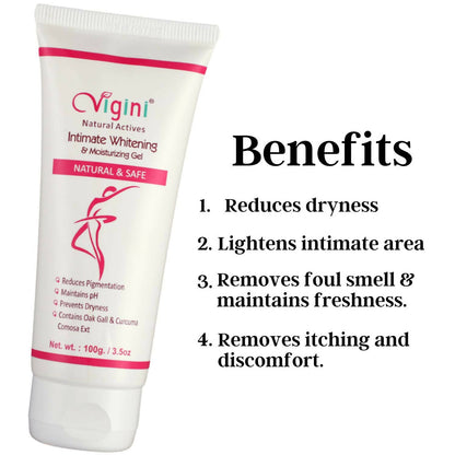 Vigini Natural Actives Vaginal Intimate Whitening Lightening Moisturizer Gel