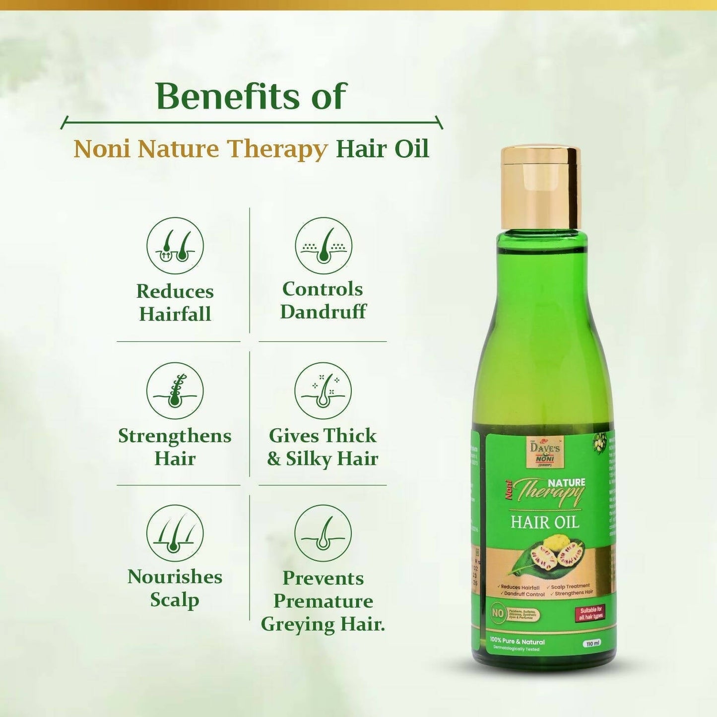 The Dave's Noni Nature Therapy Hair Oil