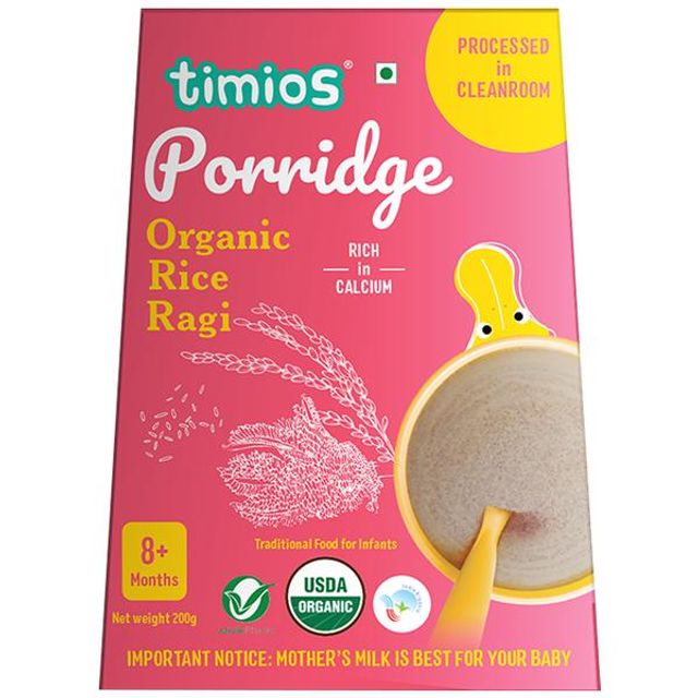 Timios Organic Rice Ragi Porridge