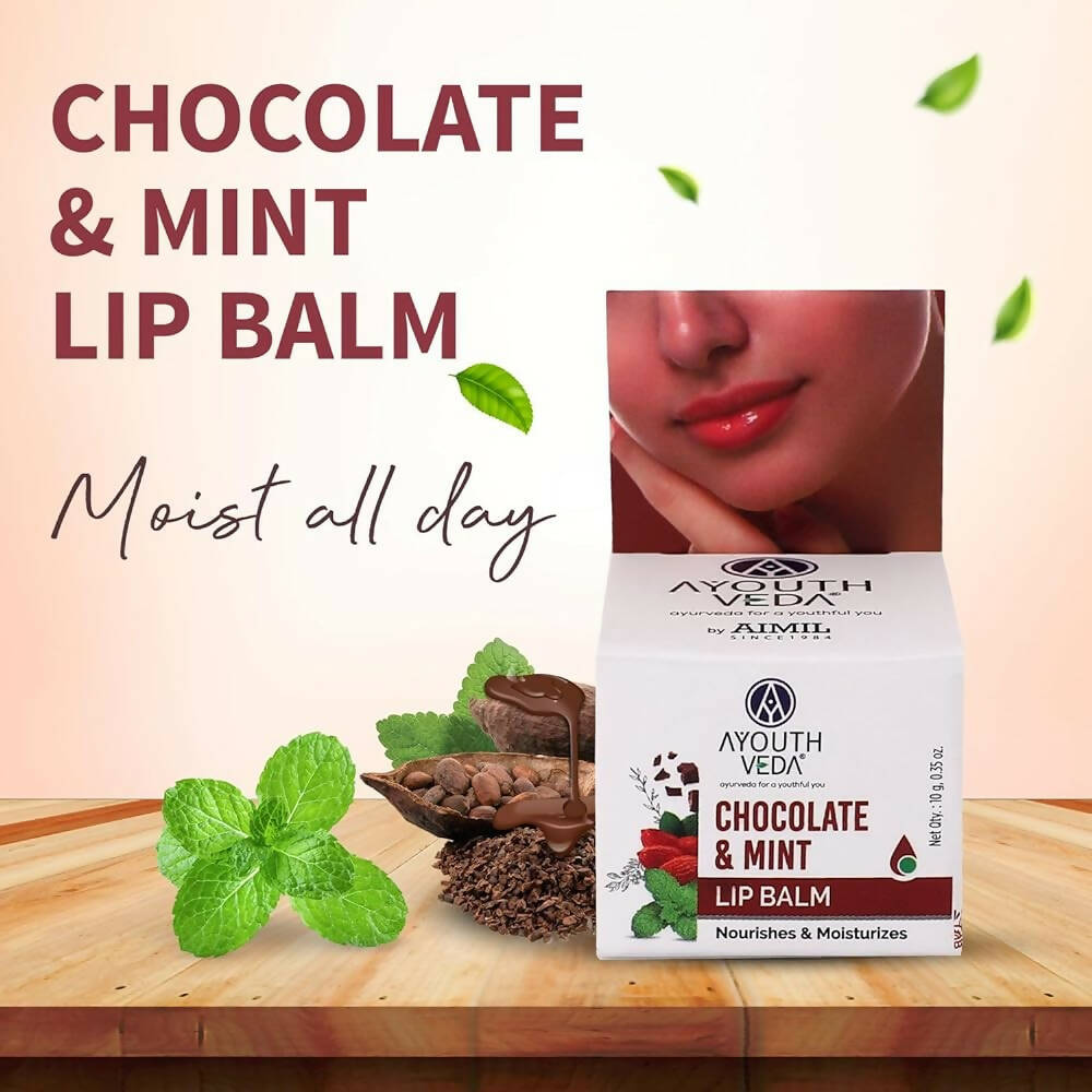 Ayouthveda Chocolate & Mint Lip Balm