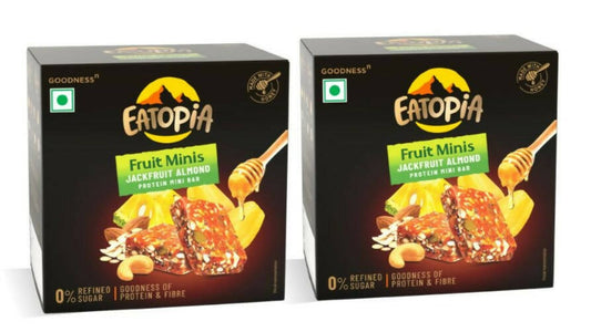 Eatopia Fruit Minis - Jackfruit Almond Protein Mini Bar -  USA, Australia, Canada 