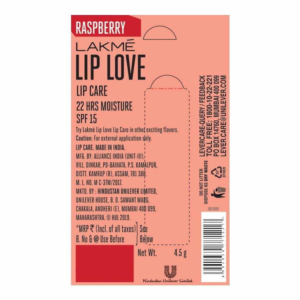 Lakme Lip Love Gelato Chapstick - Raspberry