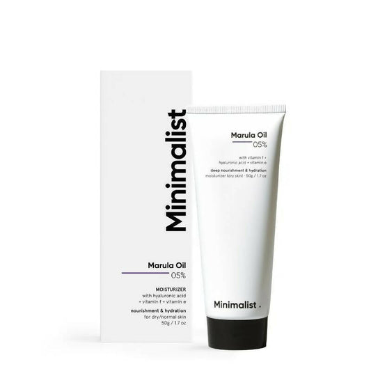 Minimalist 5% Marula Oil Moisturizer With Hyaluronic Acid & Vitamin F & E - BUDNEN