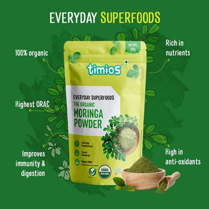 Timios Everyday Superfoods The Organic Moringa Powder