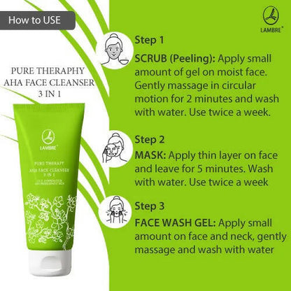 Lambre Pure Therapy AHA Face Cleanser 3 in 1