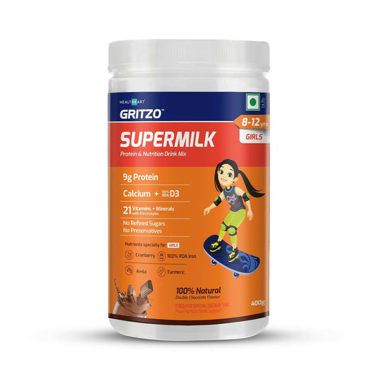 Gritzo SuperMilk 8-12y (Girls) Nutrition & Health Drink - BUDNE