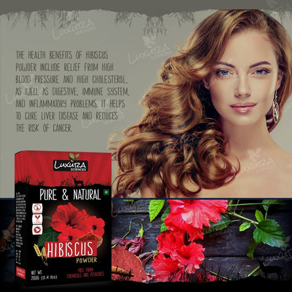 Luxura Sciences Hibiscus Powder For Hair Improvement