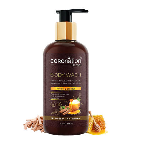 Coronation Herbal Honey and Sandal Body Wash - BUDNE