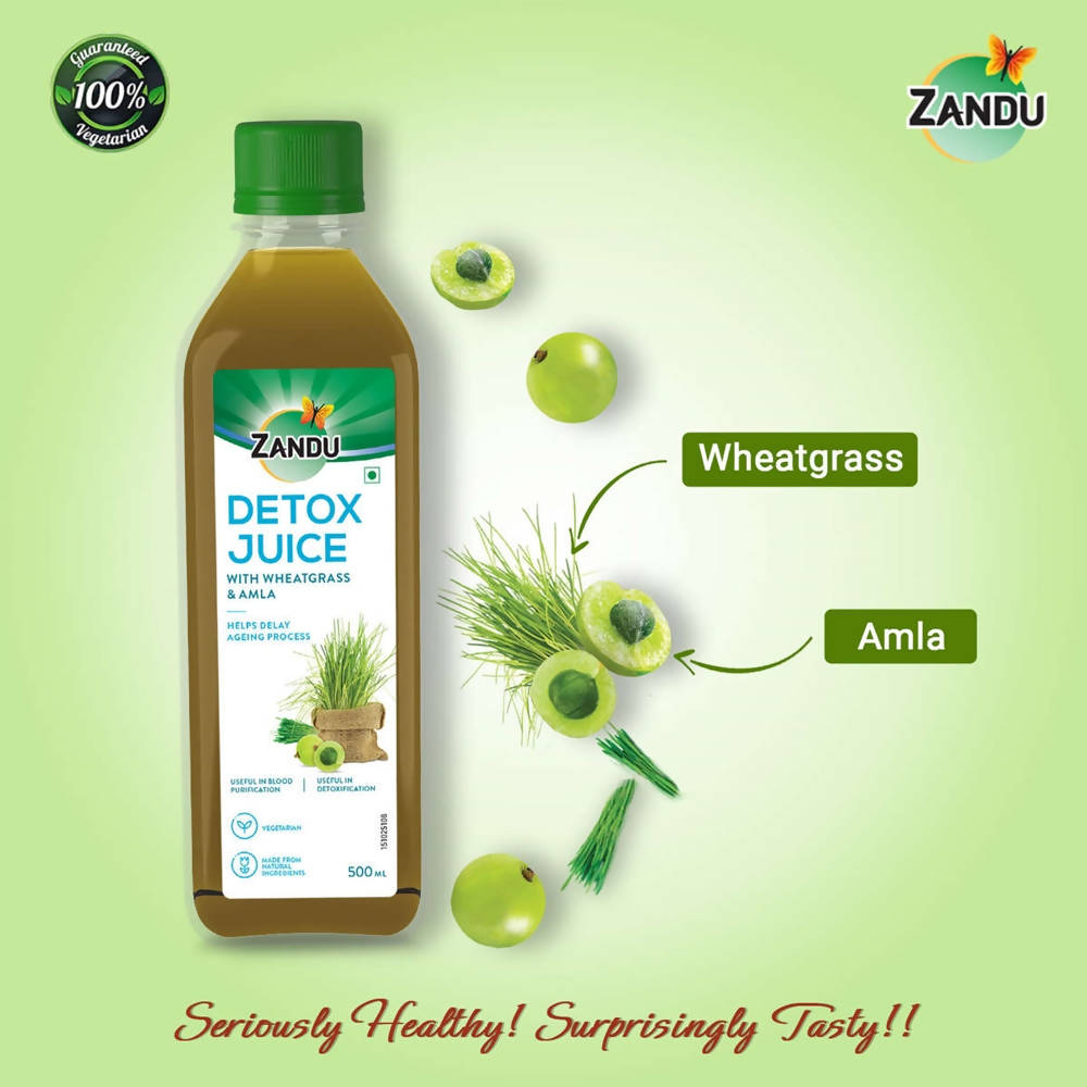 Zandu Detox Juice with Wheatgrass & Amla