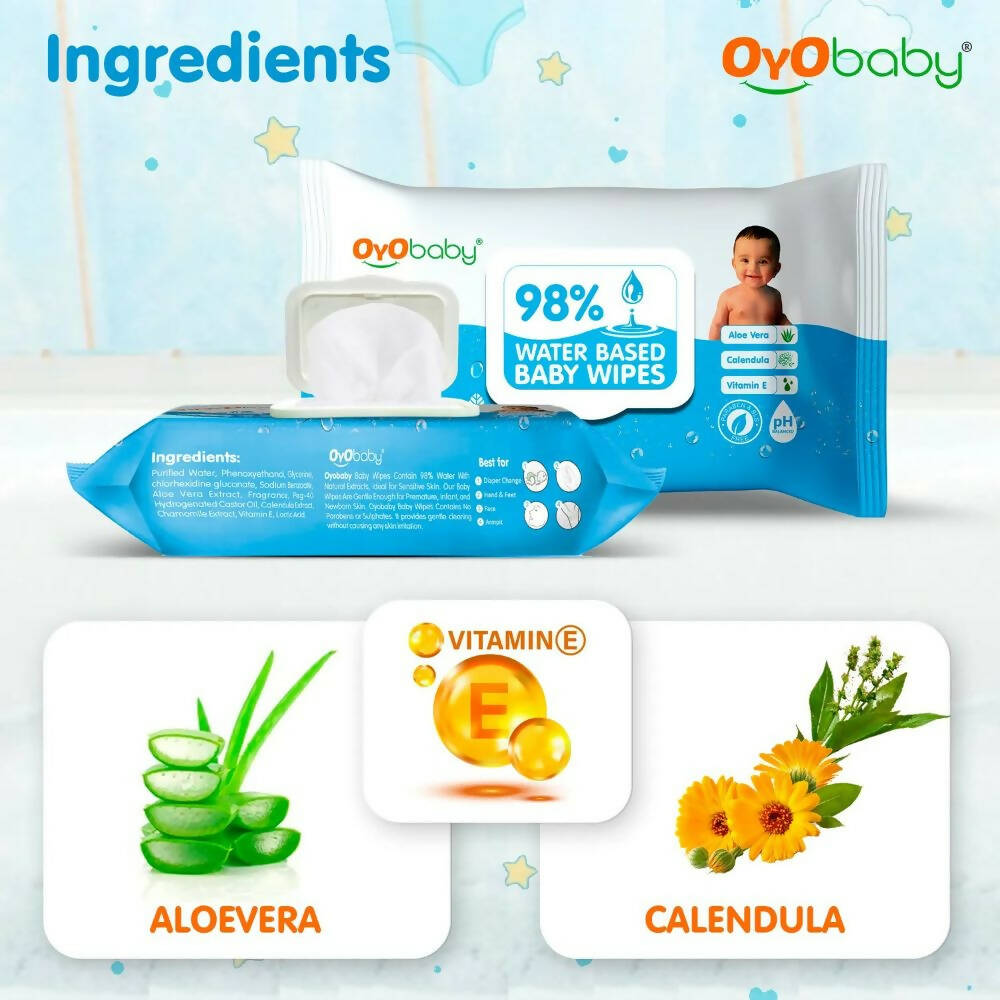 Oyo Baby 98% Water Baby Wipes