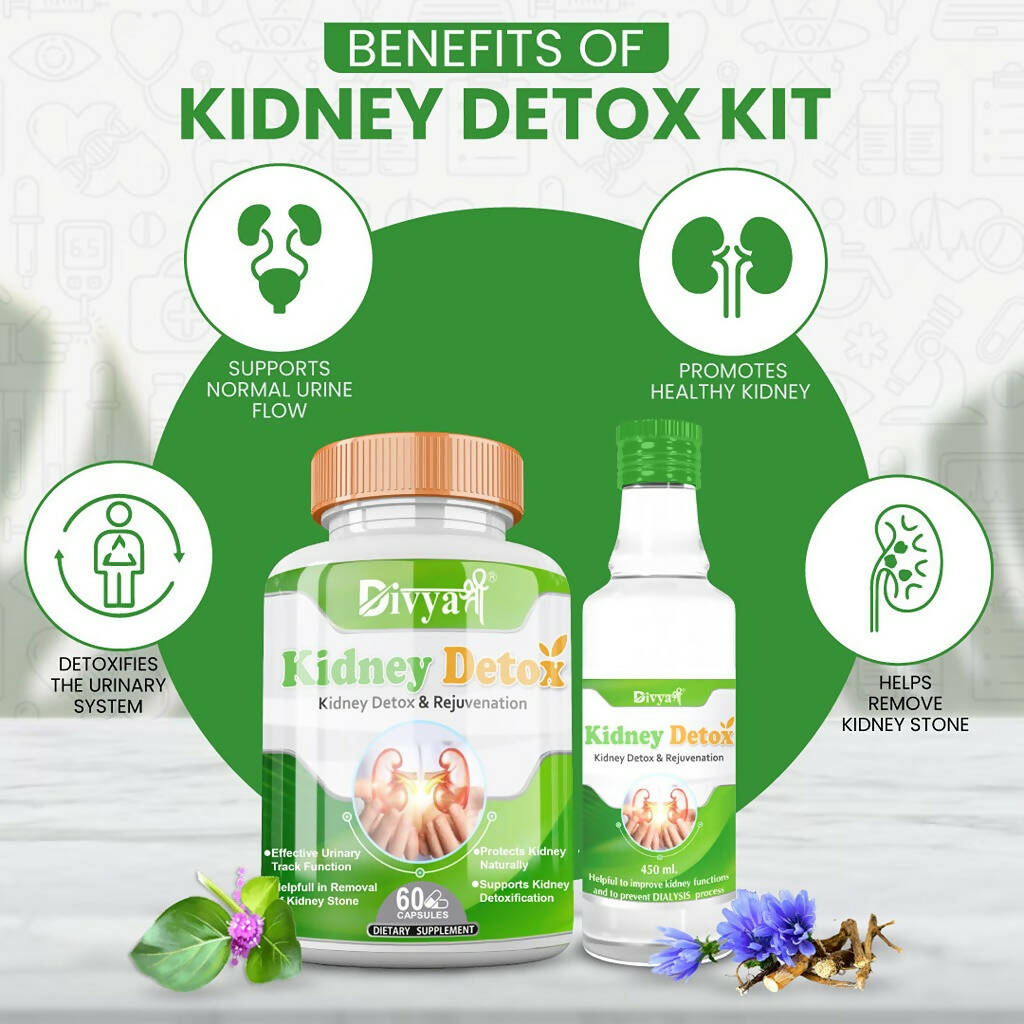 Divya Shree Kidney Detox Capsule & Syrup Combo