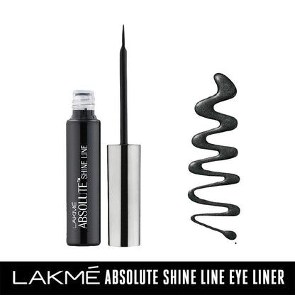 Lakme Absolute Shine Liquid Eye Liner, Black - 4.5 ml