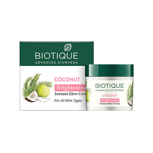 Biotique Advanced Ayurveda Bio Coconut Whitening & Brightening Cream - BUDNE