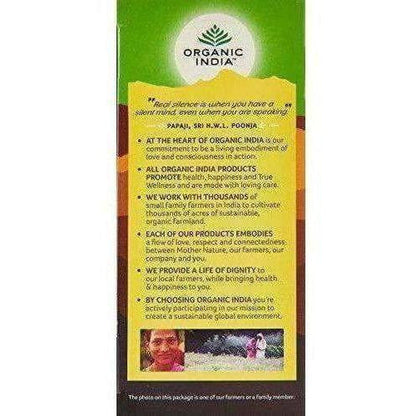 Organic India Tulsi Green Tea Lemon Ginger 25 Tea Bags