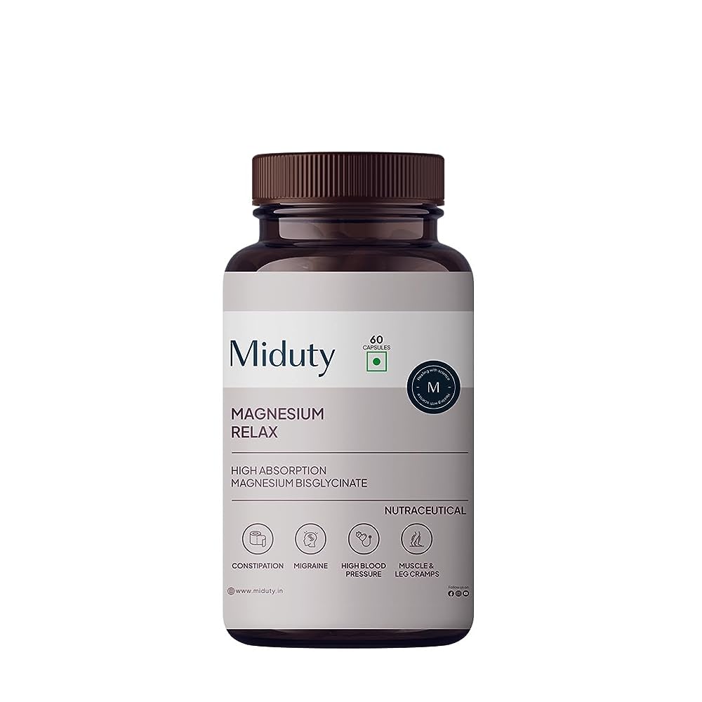 Miduty by Palak Notes Magnesium Relax Capsules - BUDNE