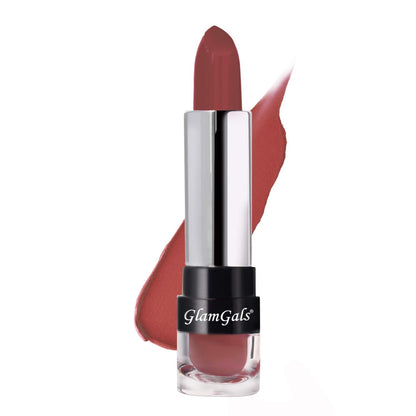 Glamgals Hollywood-U.S.A Matte Finish Kiss Proof Lipstick-Honey Brown - BUDNE