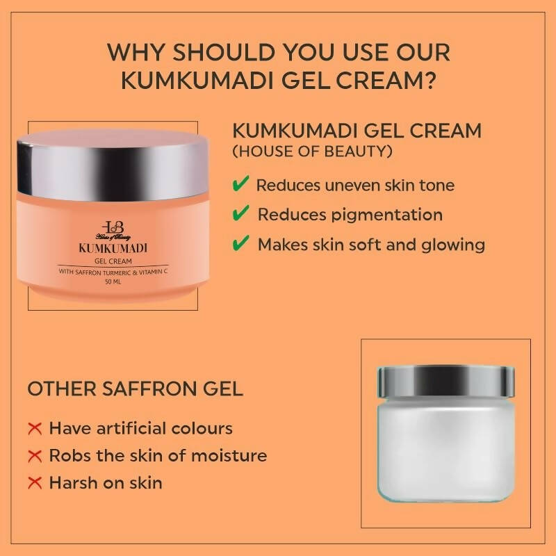 House Of Beauty Kumkumadi Gel Cream With Saffron