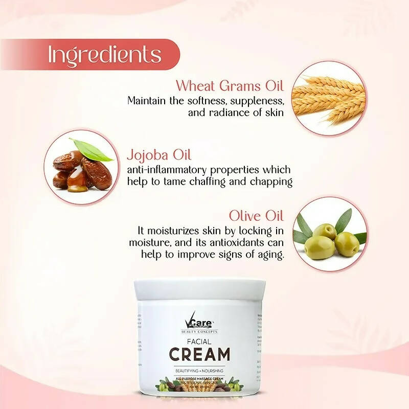 VCare Facial Cream For Glowing Skin