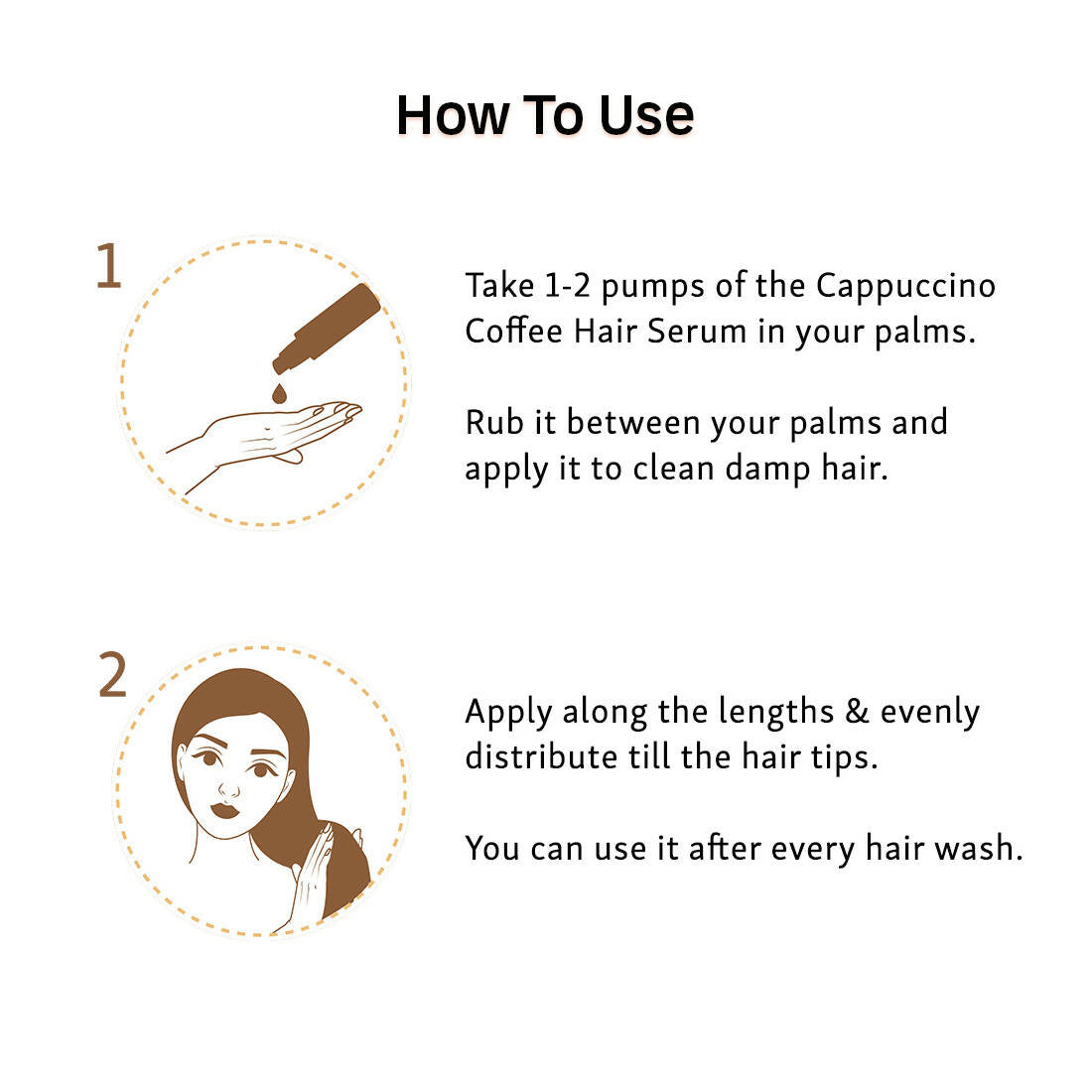 mCaffeine Naked & Raw Cappuccino Coffee Hair Serum
