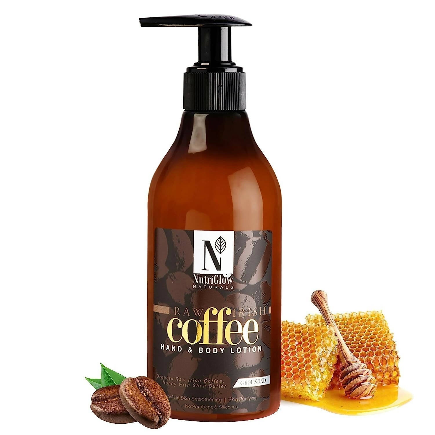 NutriGlow NATURAL'S Raw Irish Coffee Hand and Body Lotion - BUDNEN