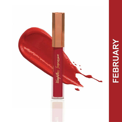 FLiCKA Weightless Impression 02 February - Red Matte Finish Liquid Lipstick