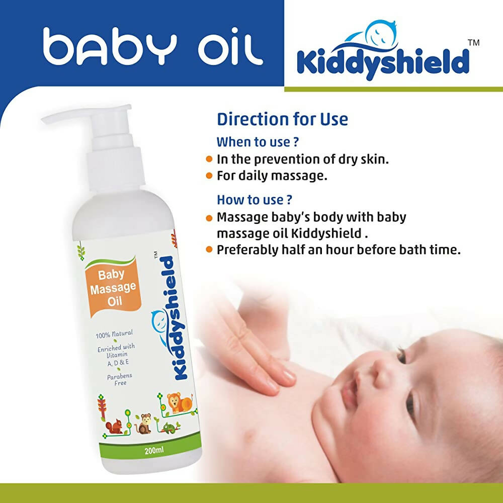 Kiddyshield Baby Massage Oil (Age 0-12 Years)