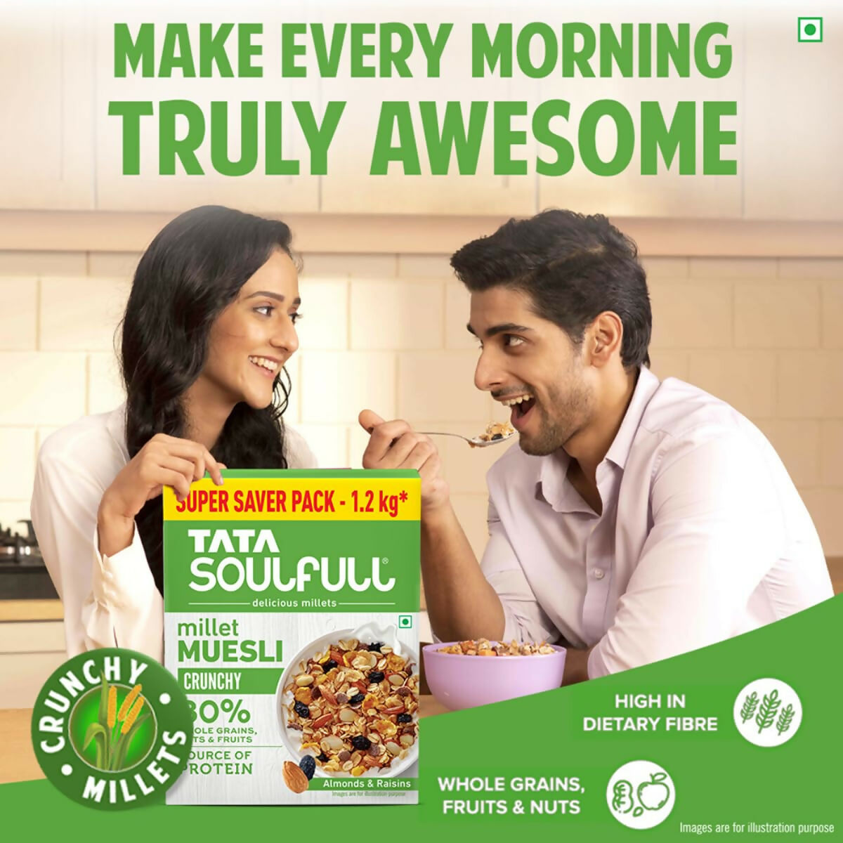 Tata Soulfull Millet Muesli Crunchy Breakfast Cereals