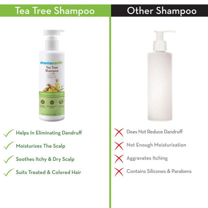 Mamaearth Tea Tree Shampoo & Onion Hair Oil