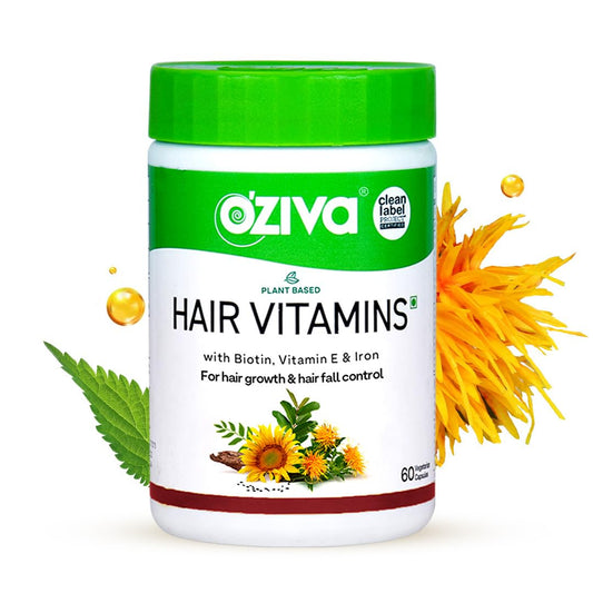 OZiva Hair Vitamins (With Dht Blocker & Omega 3) - BUDEN