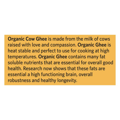 Organic India Organic Cow Ghee 500 ml Bottle