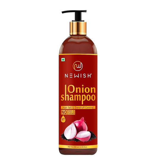 Newish Red Onion Shampoo For Hair Growth & Hair Fall Control - buy-in-usa-australia-canada