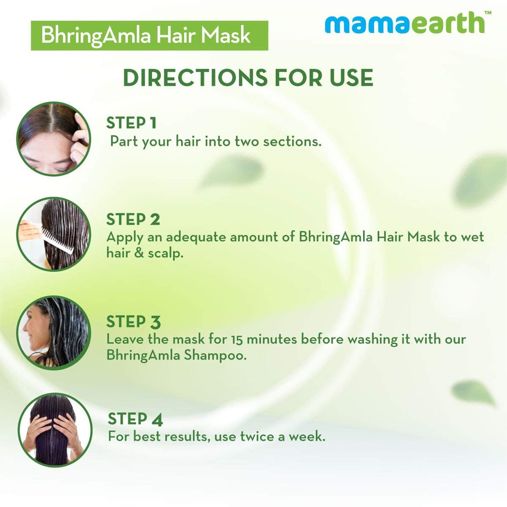 Mamaearth Bhringamla Combo Pack (Hair Oil, Hair Mask, Shampoo & Conditioner)